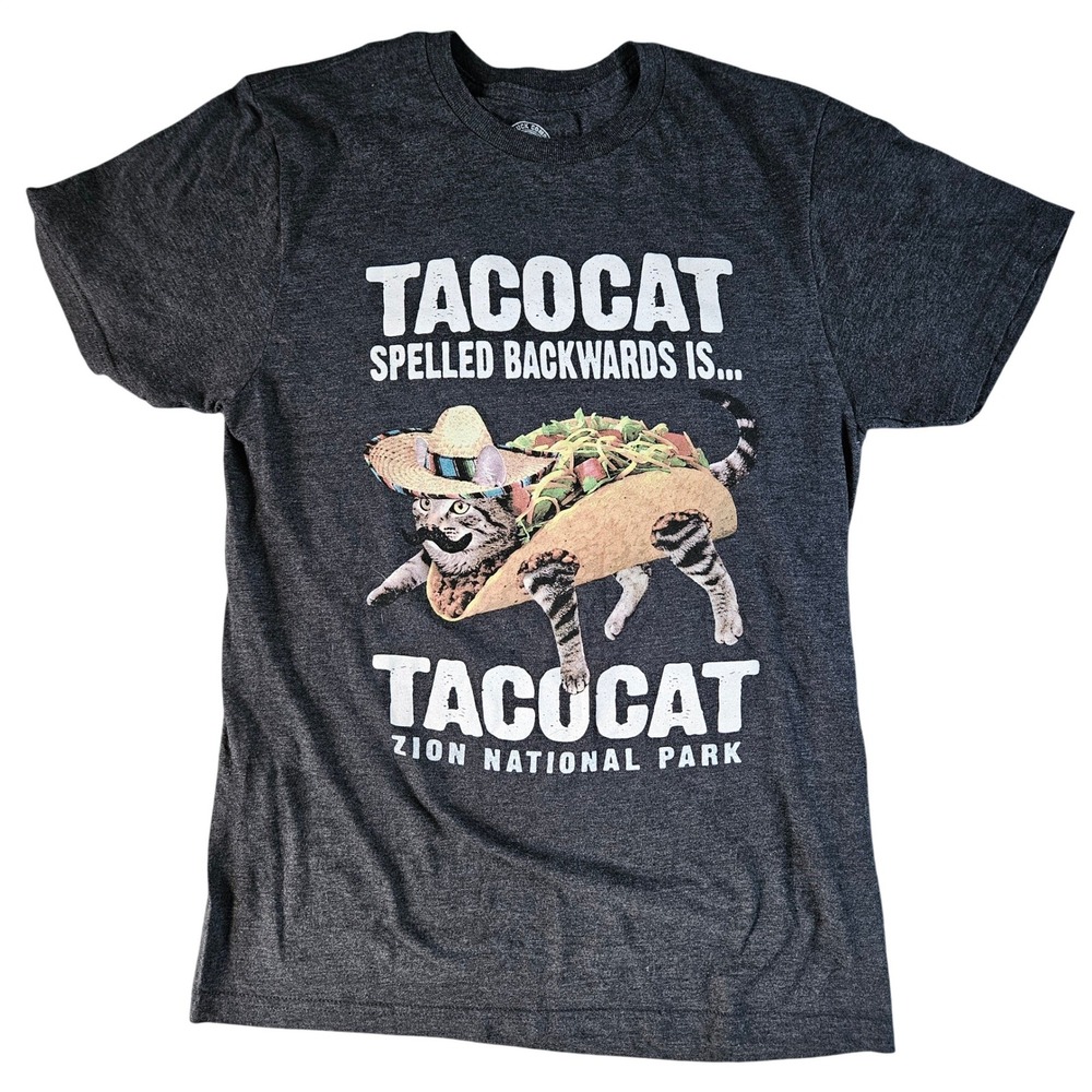 The Duck Company Tacocat Zion National Park Graphic Tee Gray Small